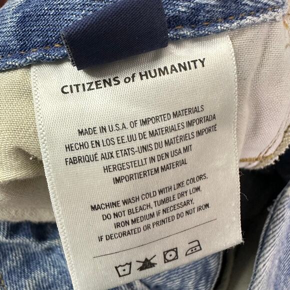 Citizens of Humanity Petra Pleated Wide Leg Jeans in Nensi Size 29 2160-3028 - Picture 7 of 9